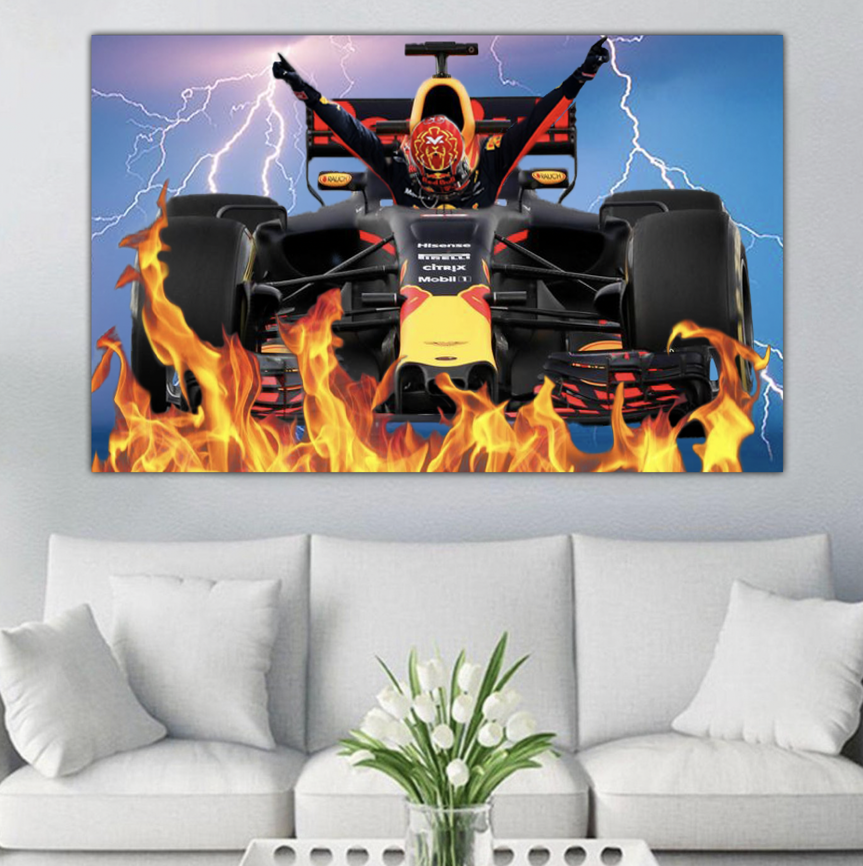 Max Verstappen raceauto diamond painting Diamond Painting Planet