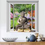 Buddha bij raam Diamond Painting Planet