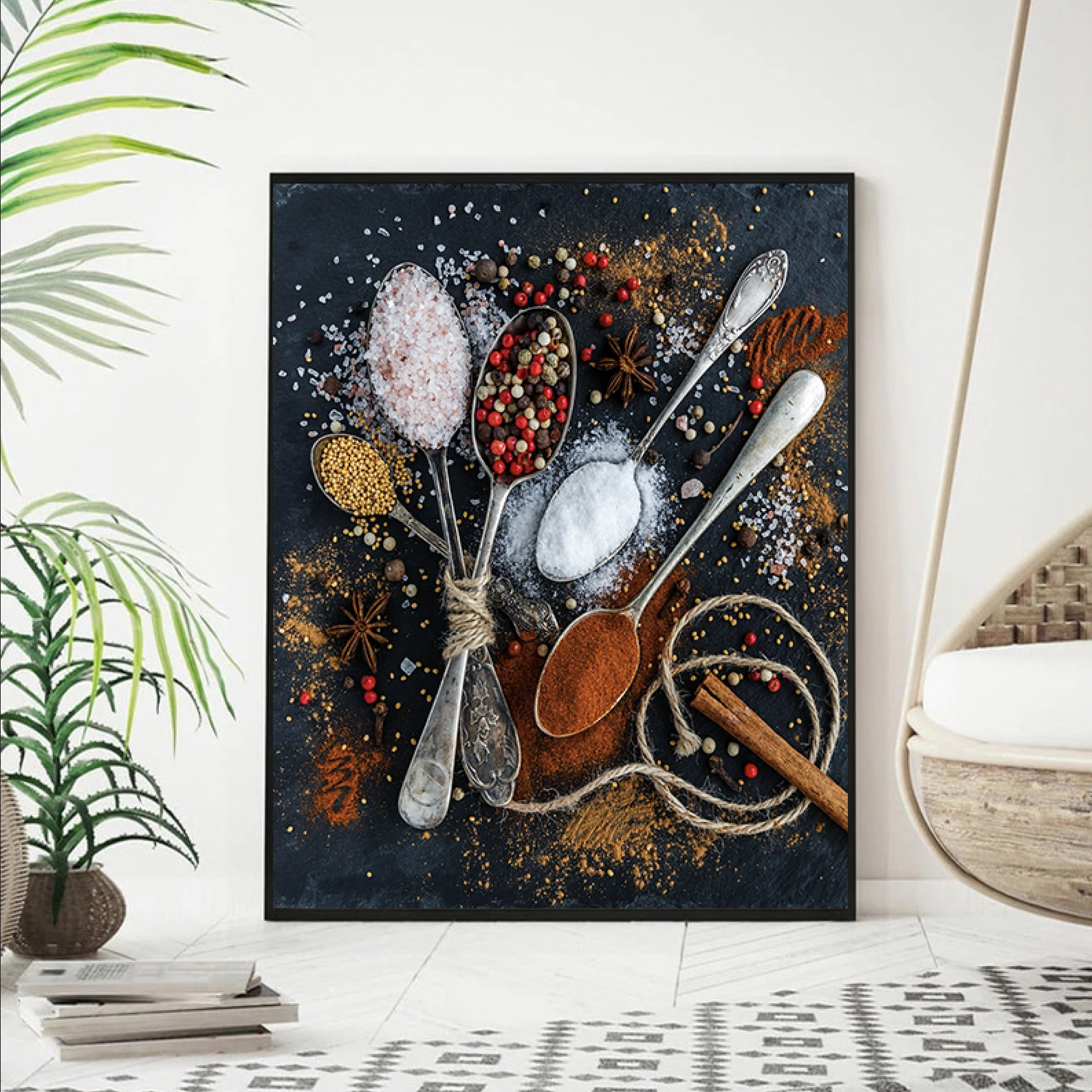 Lepels met kruiden Diamond Painting Planet