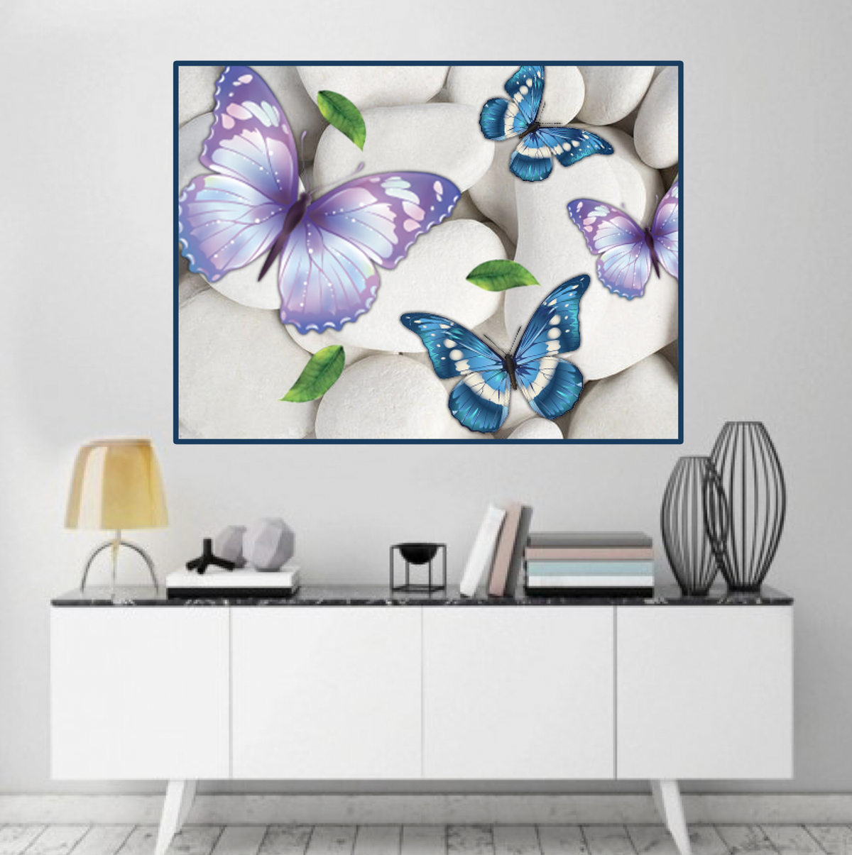 Vlinders met steentjes Diamond Painting Planet