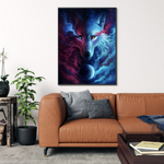 Kleurrijke wolf Diamond Painting Planet