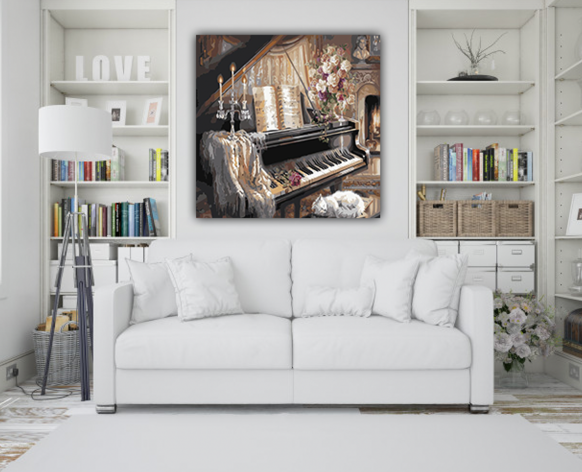 Piano Diamond Painting Planet