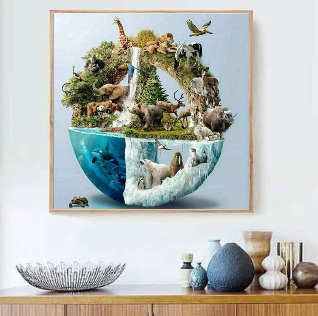 Boven en Beneden Diamond Painting Planet