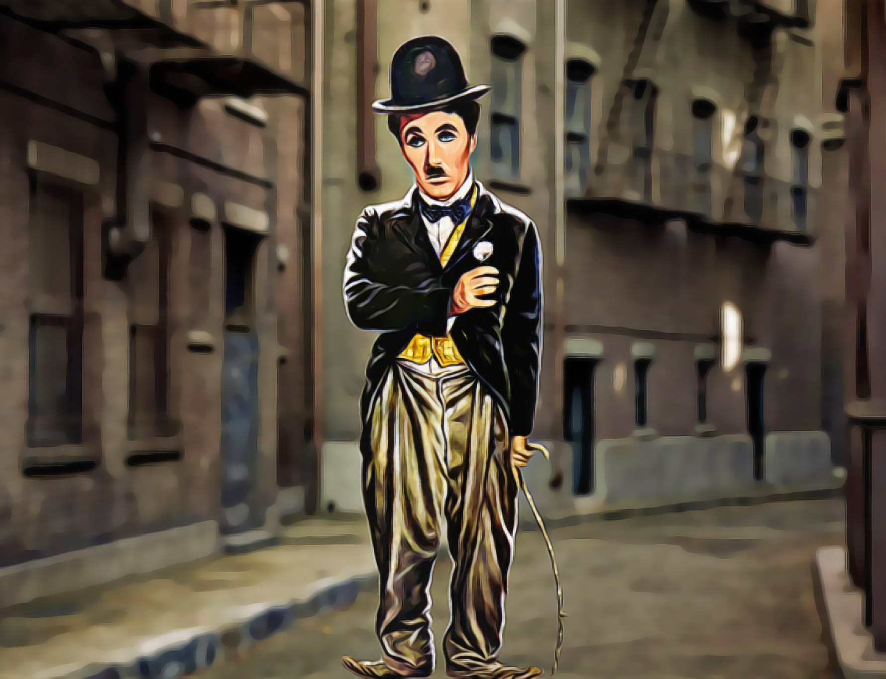 Charlie Chaplin Diamond Painting Planet