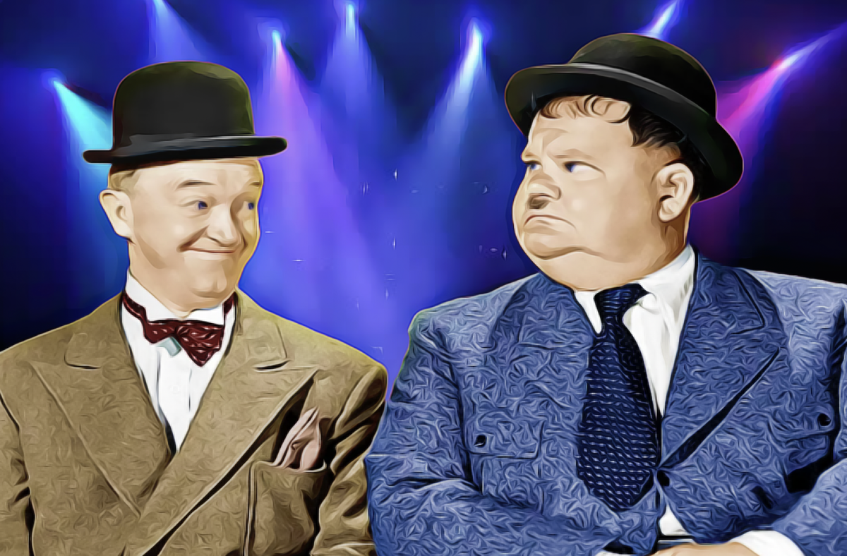 Laurel en Hardy Diamond Painting Planet