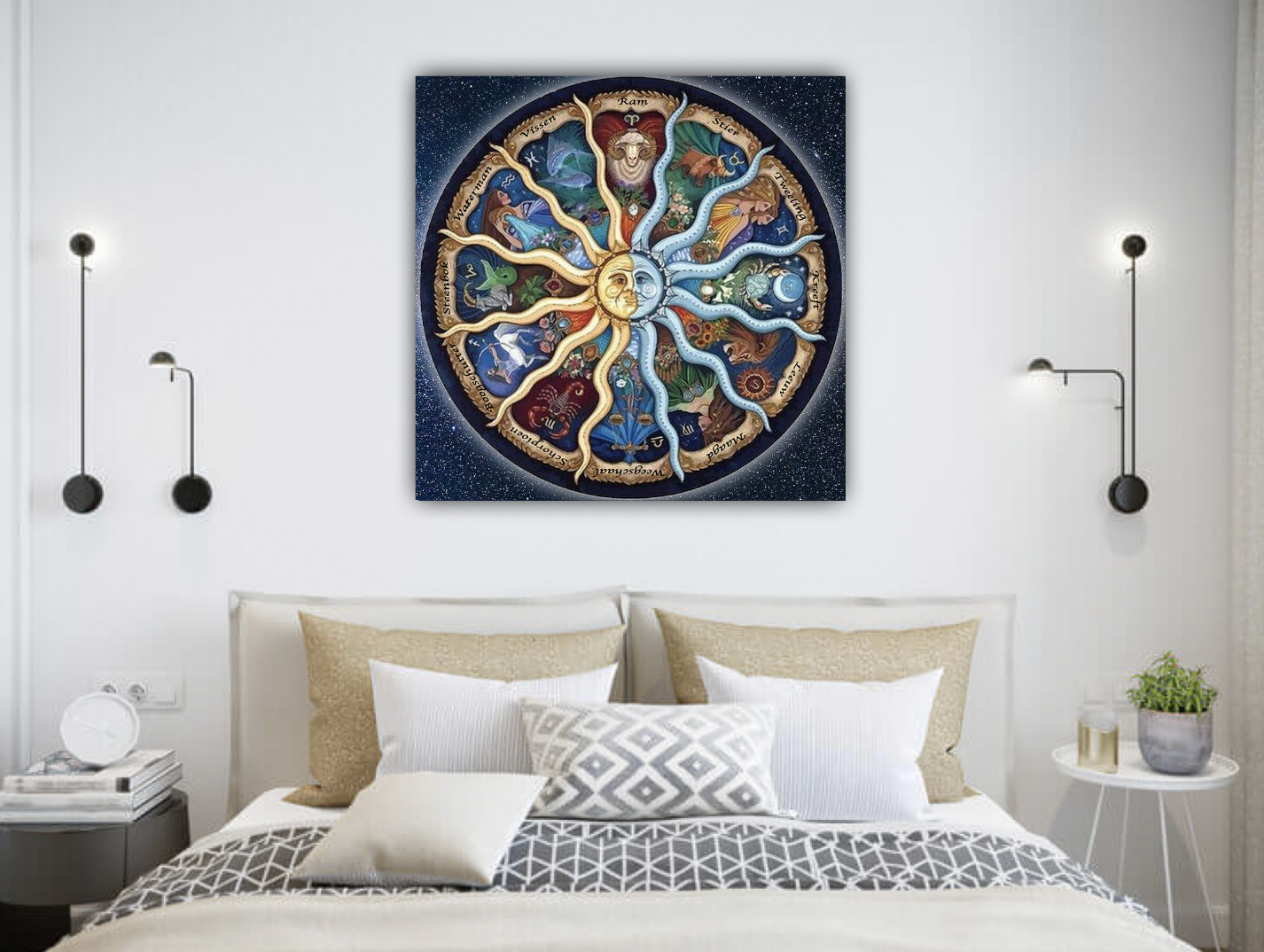 Mandala met sterrenbeelden Diamond Painting Planet