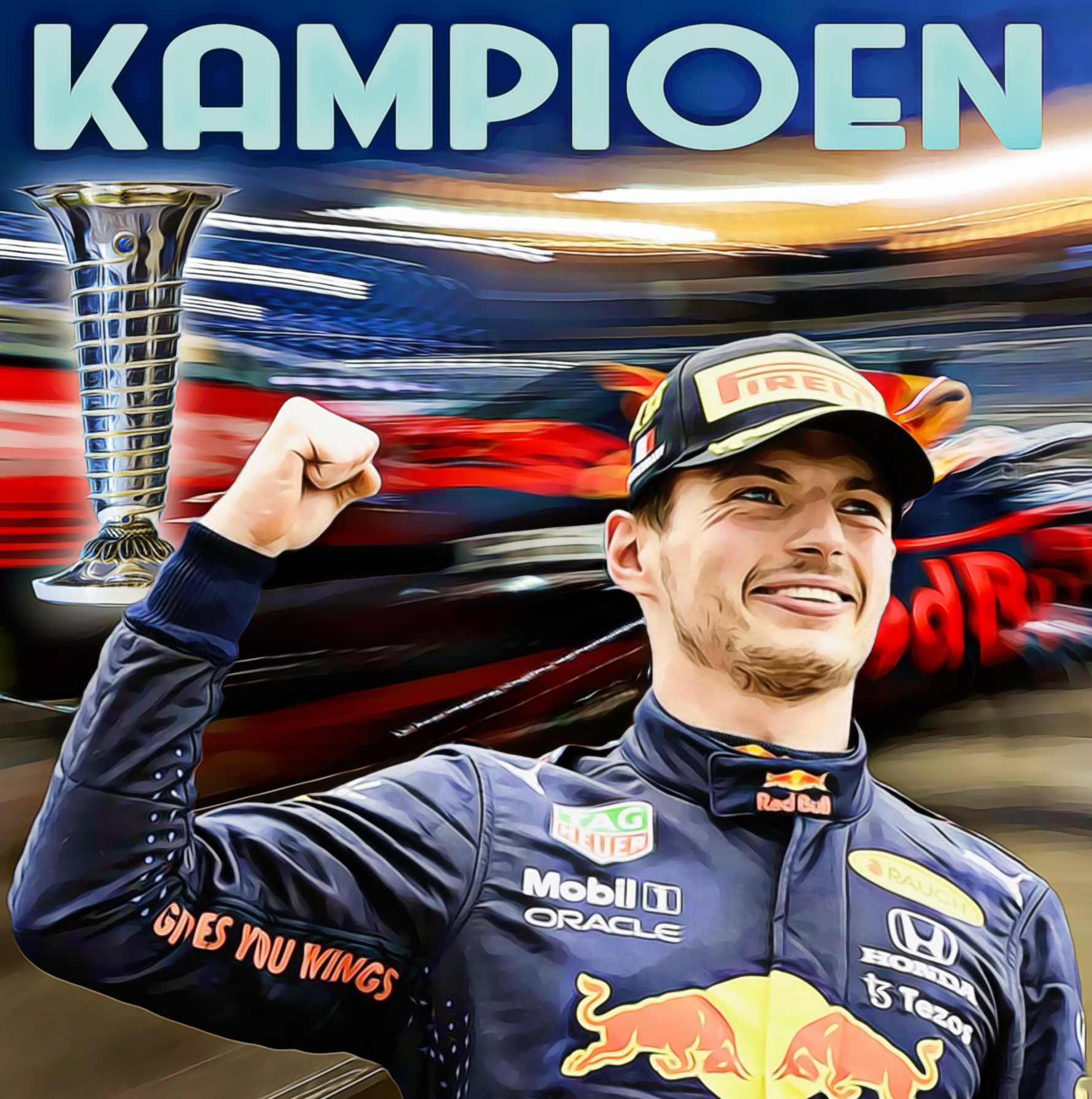 Max Verstappen kampioen Diamond Painting Planet