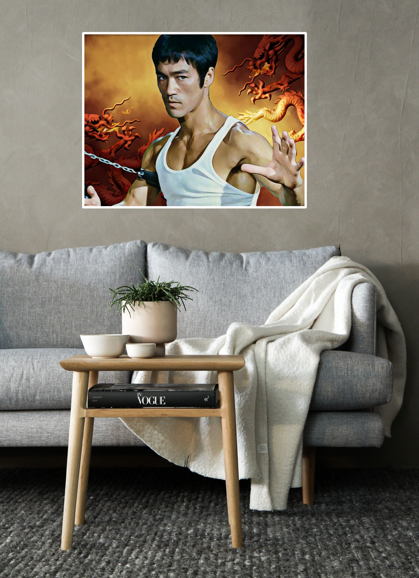 Bruce Lee Diamond Painting Planet