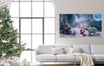 Kerstman en ijsbeer Diamond Painting Planet