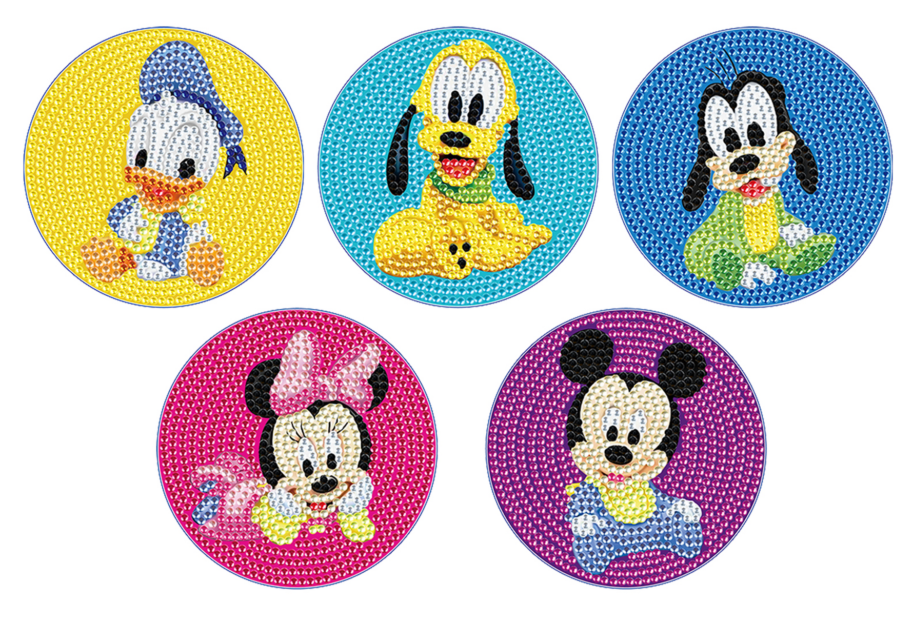 Mickey Mouse onderzetters Diamond Painting Planet