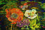 Bloemen met vlinder Diamond Painting Planet