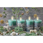 Kerstkaarsen Diamond Painting Planet
