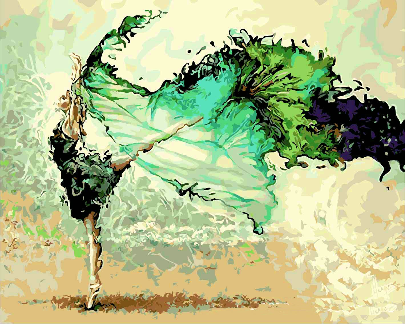 Ballerina Diamond Painting Planet