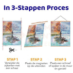 Magnetische lijsten (Morgen in huis) Diamond Painting Planet
