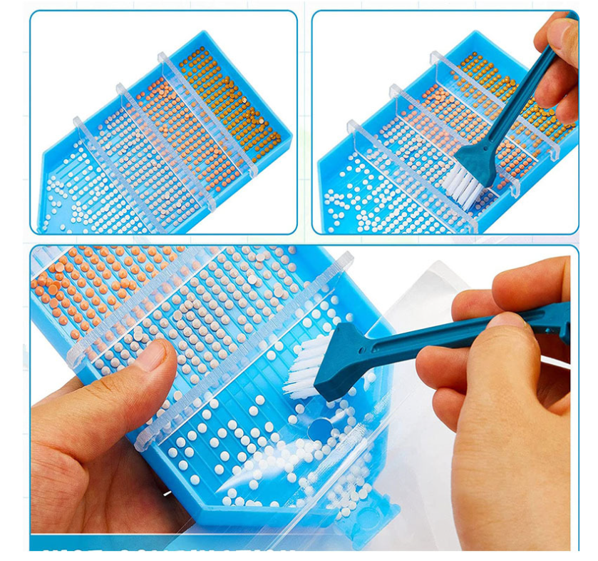 Schudbakje met meerdere vakken Diamond Painting Planet