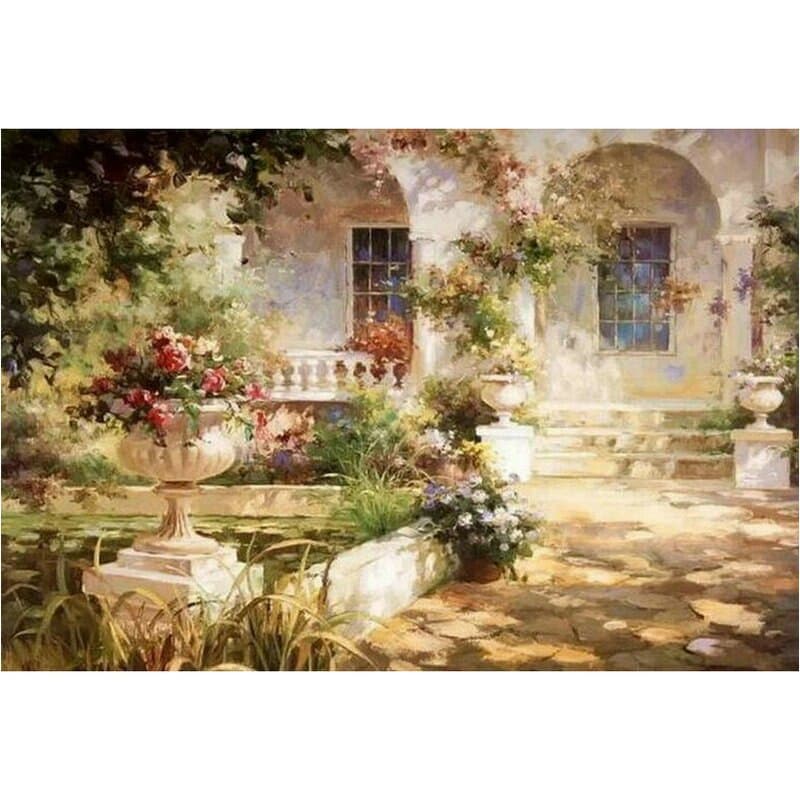 Italiaanse tuin Diamond Painting Planet