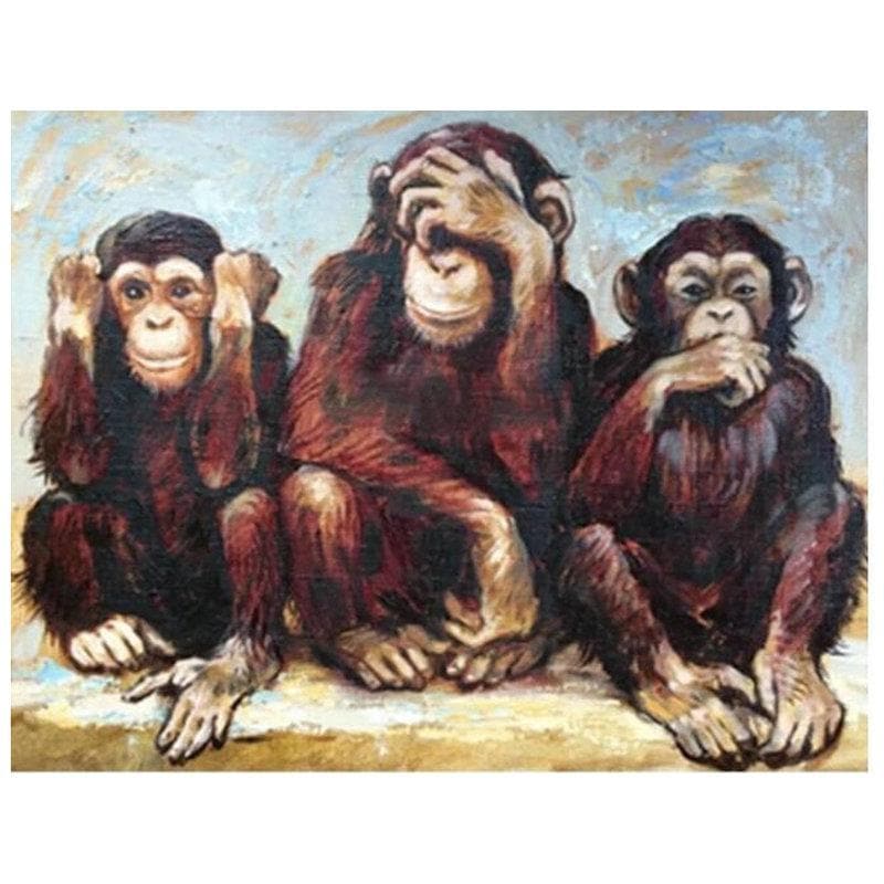 Horen, Zien en Zwijgen (Morgen in huis) Diamond Painting Planet
